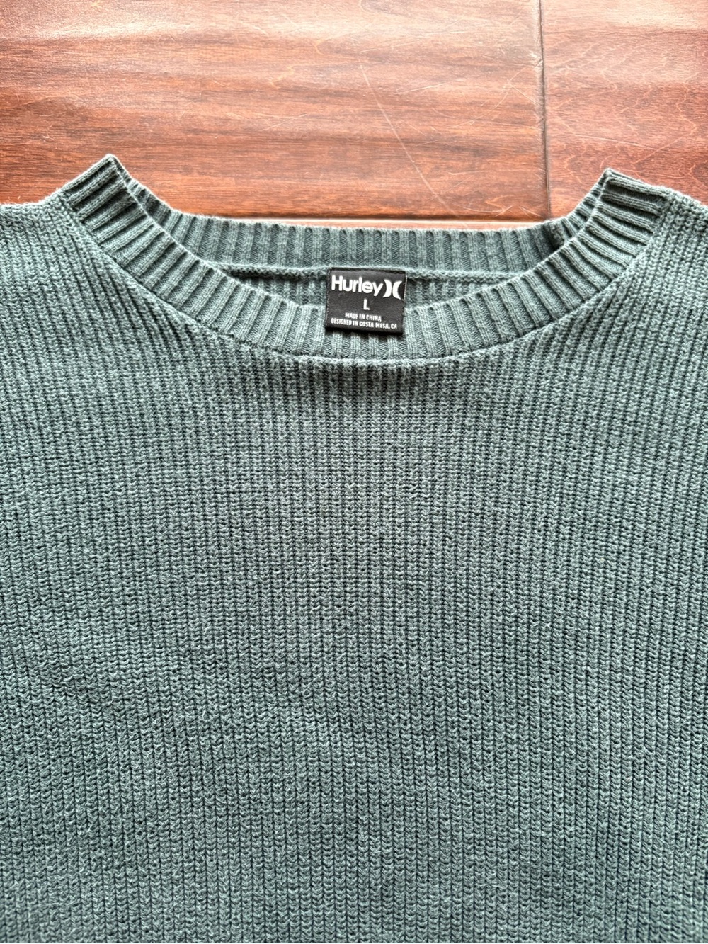 Hurley Men’s Crewneck Sweater Teal size L